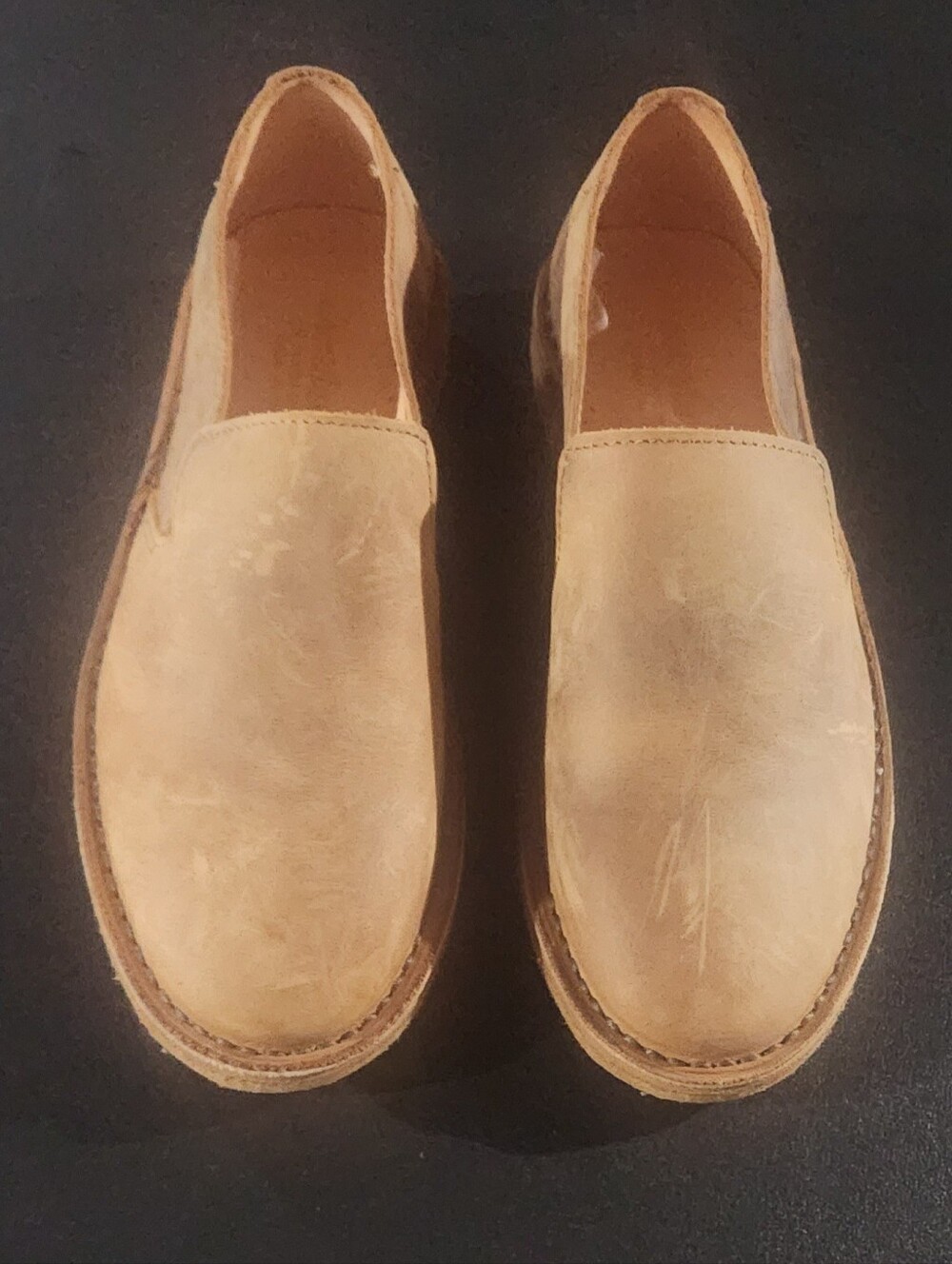 Astorflex Men's Slip-On Leather Loafers in Tan Size 7